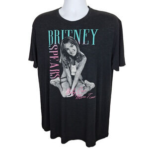 Britney Spears Baby One More Time Black Graphic T Shirt Size Large